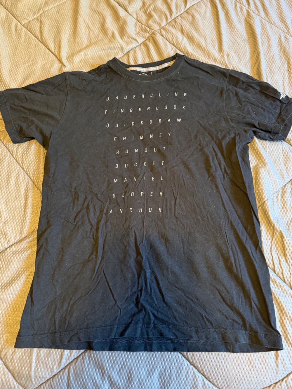 The North Face Men's Black Climbing Theme Graphic Short-Sleeve T-Shirt